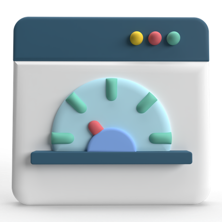 Website Speed  3D Icon