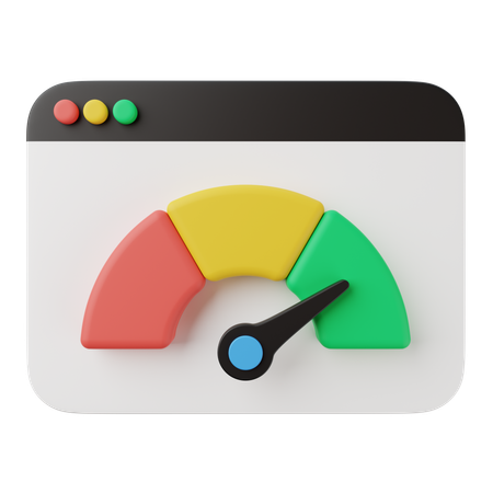 Website Speed Optimization  3D Icon