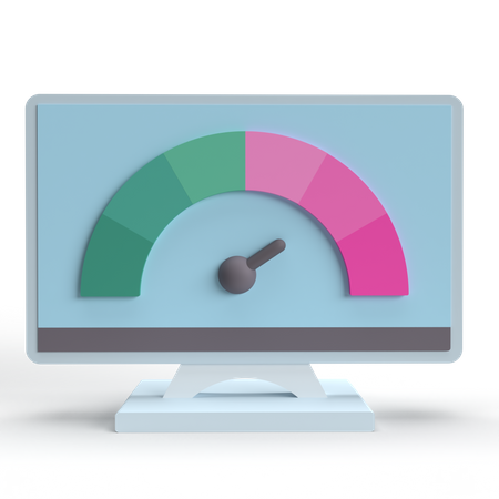 Website Speedometer  3D Icon