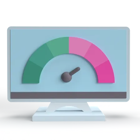 Website Speedometer  3D Icon