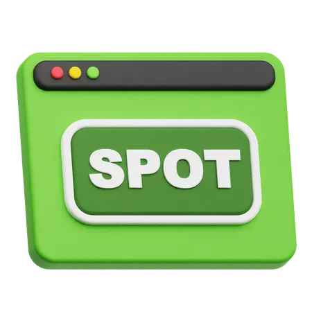 ウェブサイトスポット  3D Icon