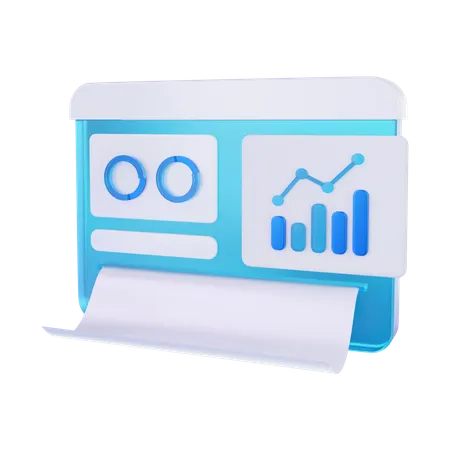 Website Statistics  3D Icon