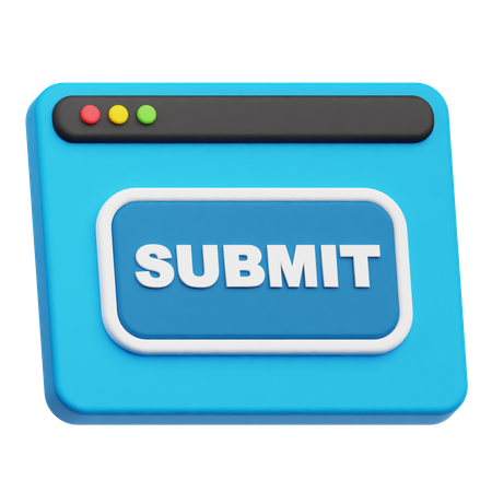 Website Submit  3D Icon