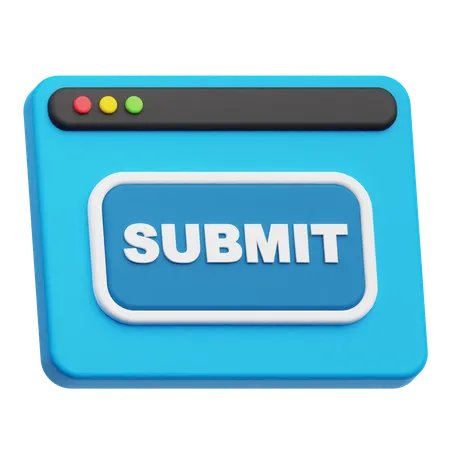 Website Submit  3D Icon