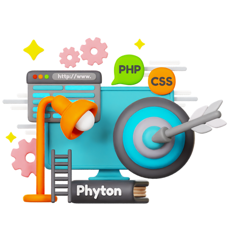 Website Target  3D Icon
