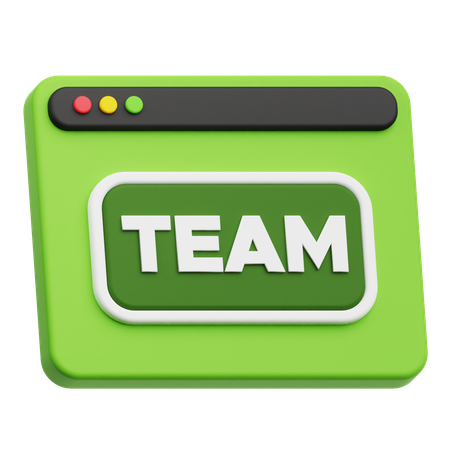 Website Team  3D Icon