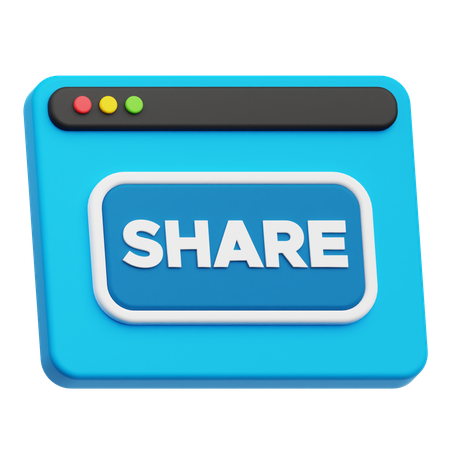 Website teilen  3D Icon