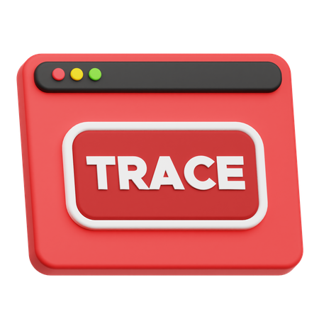 Website Trace  3D Icon
