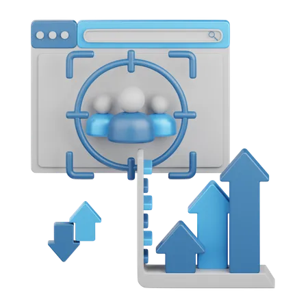 Website traffic  3D Icon