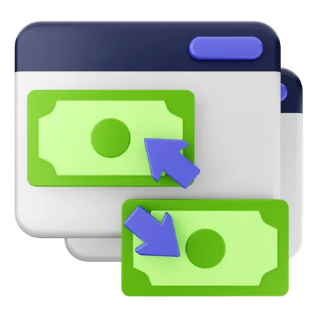 Website Transfer  3D Icon