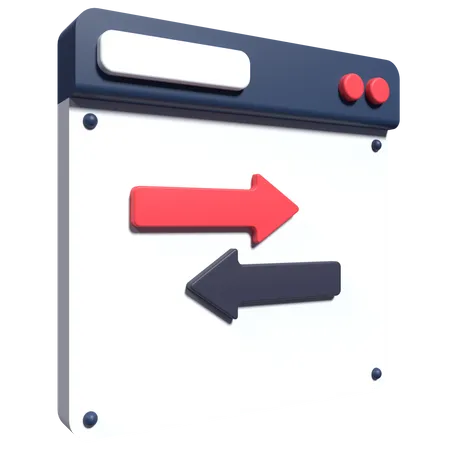 Website Transfer  3D Icon