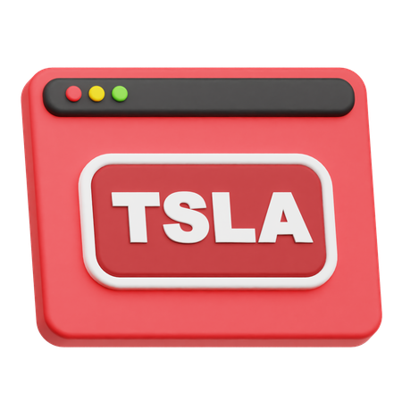 Website Tsla  3D Icon