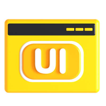 Website Ui  3D Icon