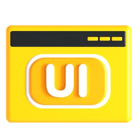 Website Ui  3D Icon