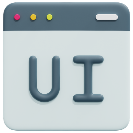 Website Ui  3D Icon