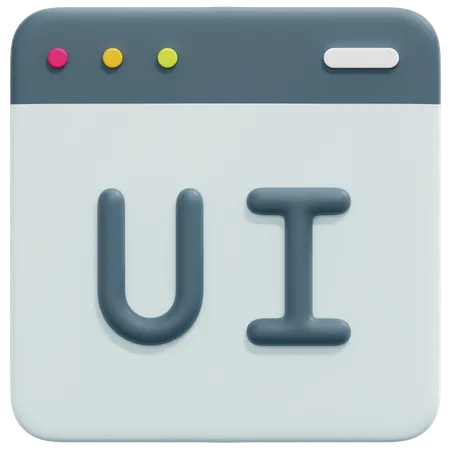 Website Ui  3D Icon