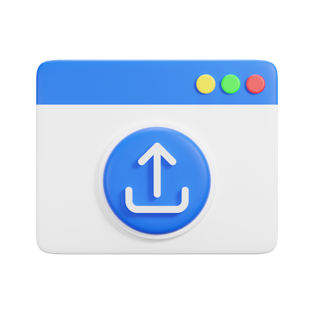 ウェブサイトのアップロード  3D Icon