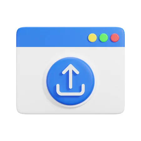 ウェブサイトのアップロード  3D Icon