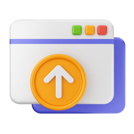 Website-Upload-Datei  3D Icon