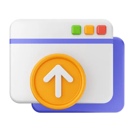 Website-Upload-Datei  3D Icon