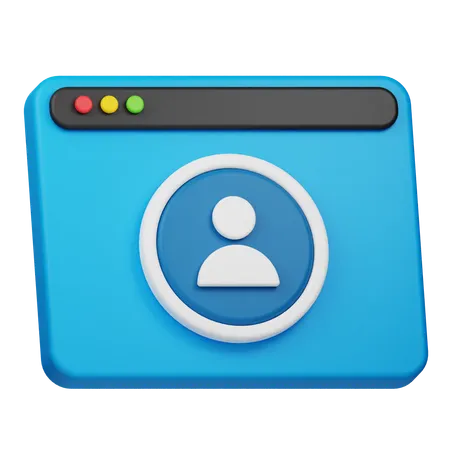 Website User  3D Icon