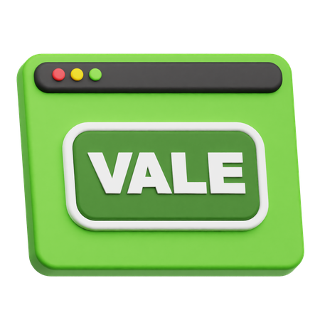 ウェブサイト vale  3D Icon