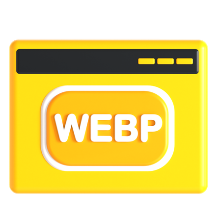 Website Webp  3D Icon