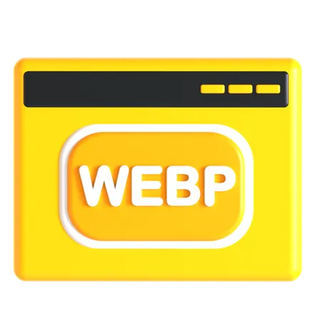 Website Webp  3D Icon
