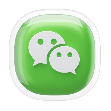 Wechat  3D Icon