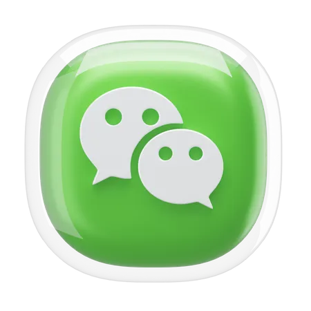 Wechat  3D Icon