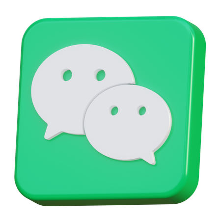 Wechat  3D Icon