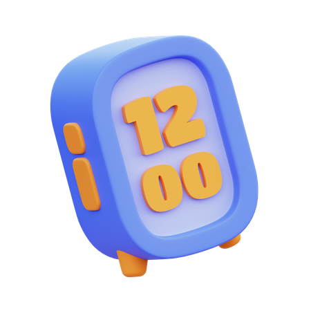 Wecker  3D Icon