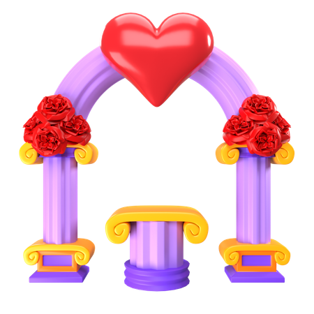 Wedding Altar  3D Icon
