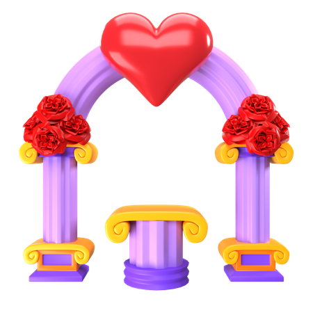 Wedding Altar  3D Icon