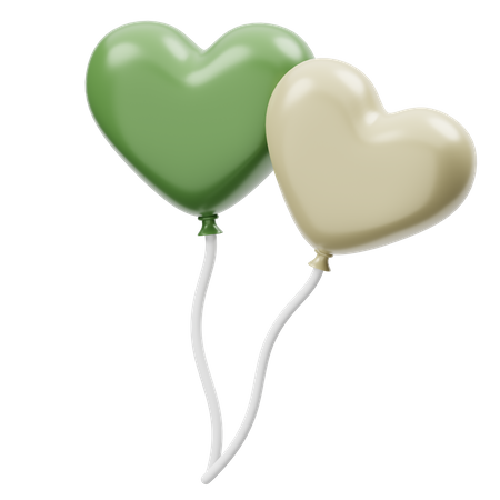 Wedding Balloon  3D Icon