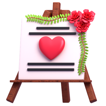 Wedding Board  3D Icon