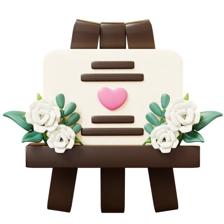 Wedding Board  3D Icon