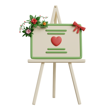 Wedding Board  3D Icon