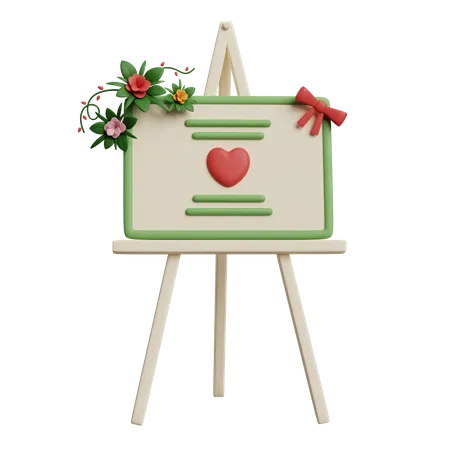 Wedding Board  3D Icon