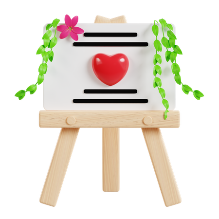 Wedding Board  3D Icon