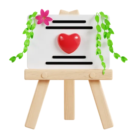 Wedding Board  3D Icon