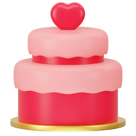 Wedding Cake 3 D Icon Rendering 3D Icon