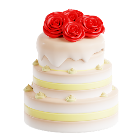 Wedding Cake  3D Icon