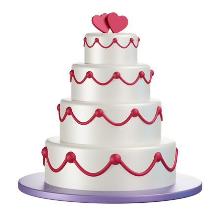 Wedding Cake  3D Icon