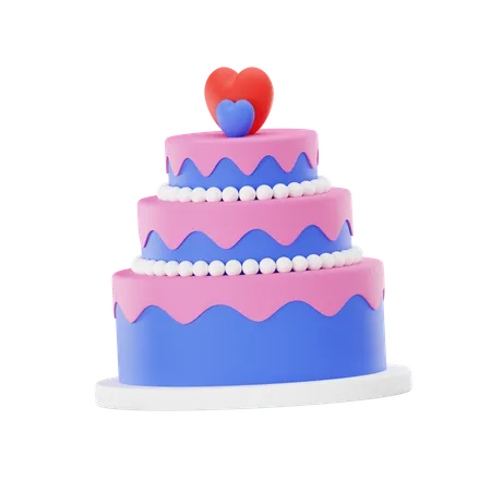 Wedding Cake  3D Icon