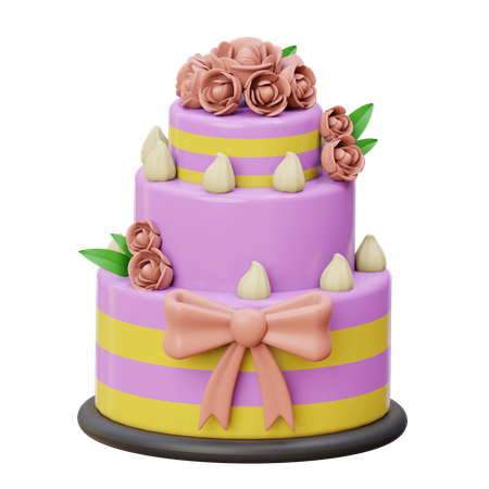 Wedding Cake  3D Icon