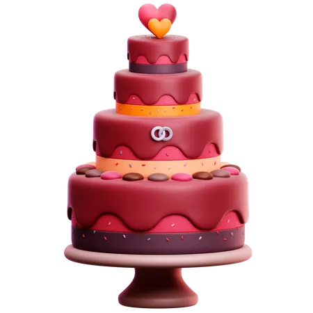 Wedding Cake  3D Icon