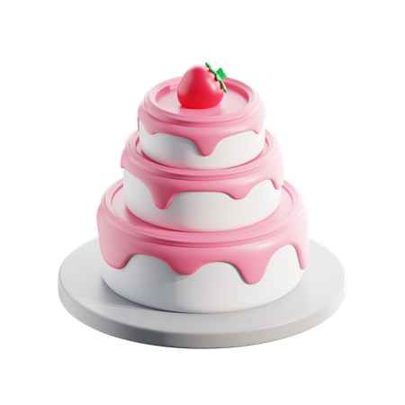 Wedding Cake  3D Icon