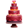 free 3d wedding cake 