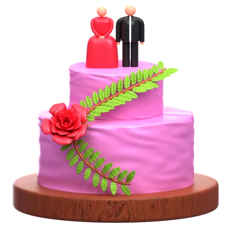 Wedding Cake 3D Icon